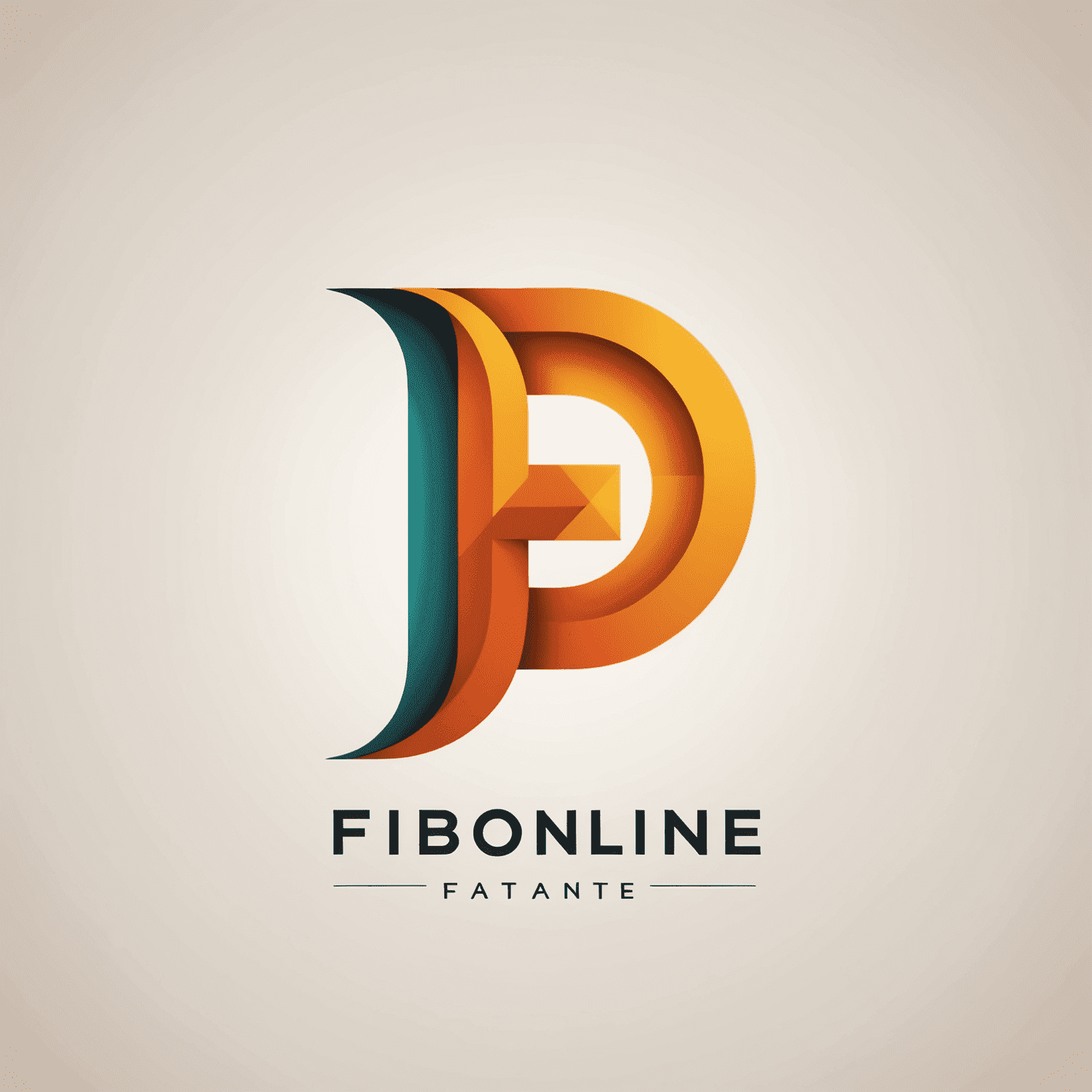Logo Fibonline - stylizované písmeno F s grafickým prvkem připomínajícím rostoucí graf