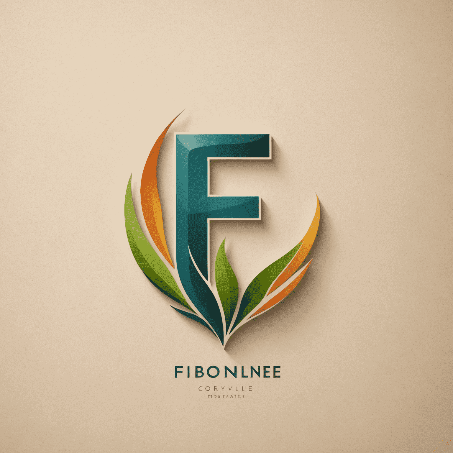 Logo Fibonline - stylizované písmeno F s grafickým prvkem připomínajícím rostoucí graf