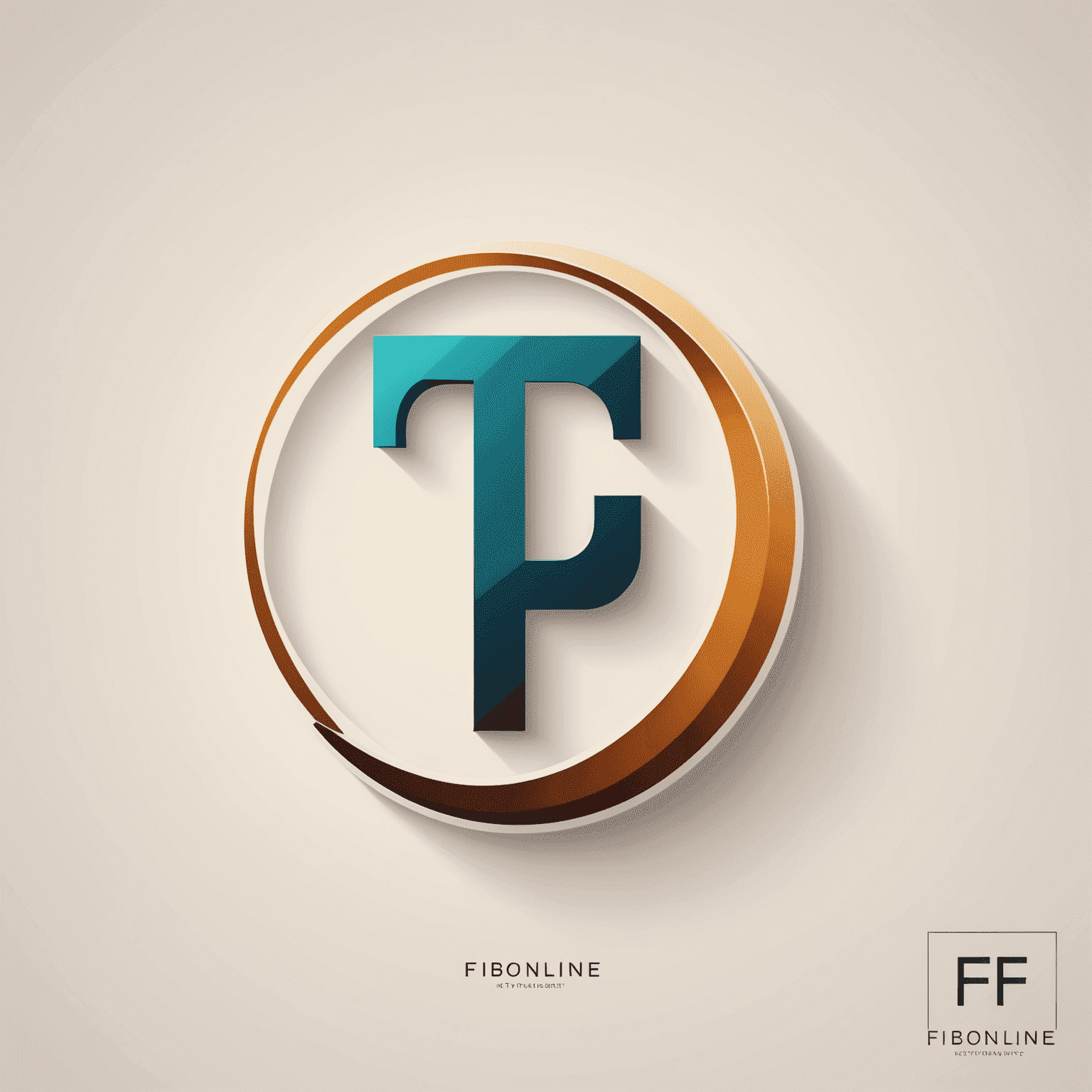 Logo Fibonline - stylizované písmeno F s grafickým prvkem připomínajícím rostoucí graf
