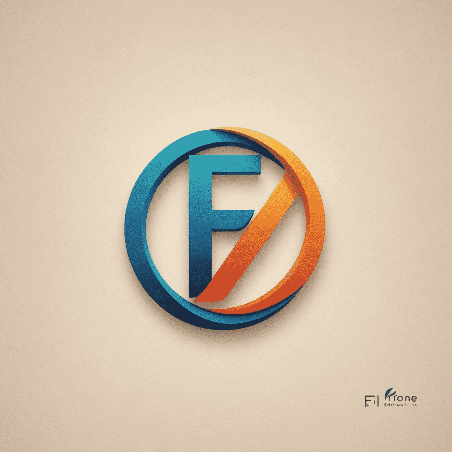 Logo Fibonline - stylizované písmeno F s grafickým prvkem připomínajícím rostoucí graf