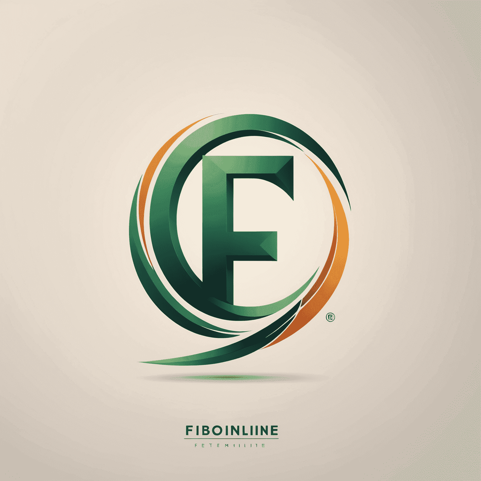 Logo Fibonline - stylizované písmeno F s grafickým prvkem připomínajícím rostoucí graf