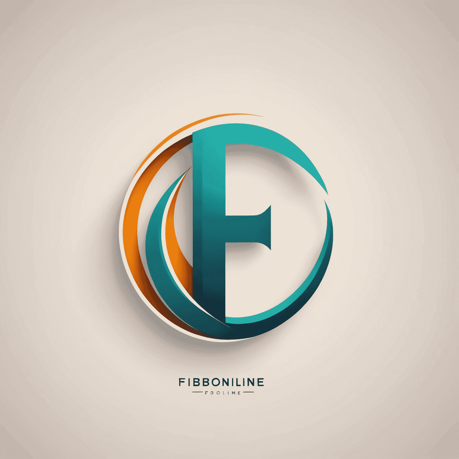 Logo Fibonline - stylizované písmeno F s grafickým prvkem připomínajícím rostoucí graf