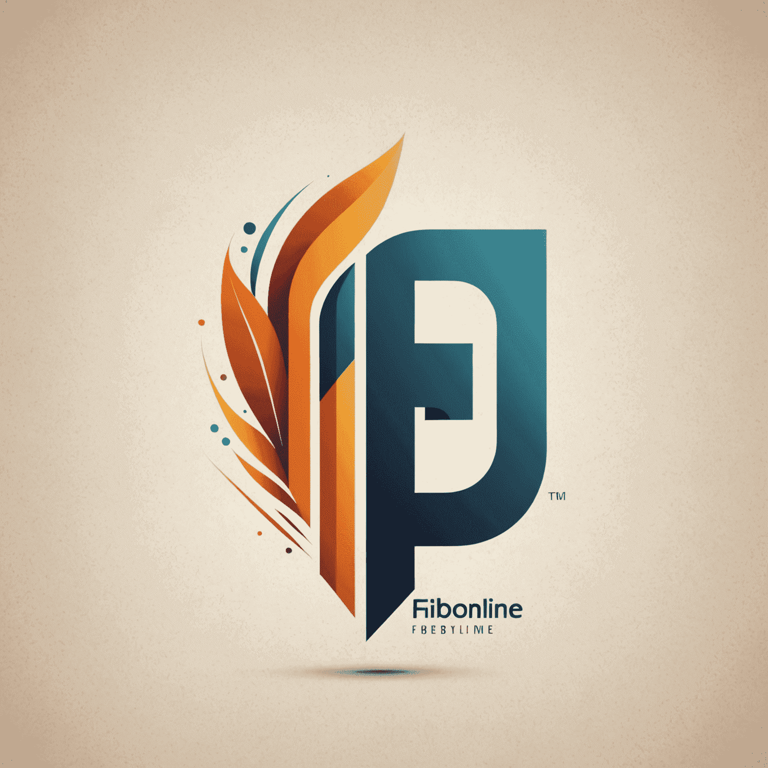 Logo Fibonline - stylizované písmeno F s grafickým prvkem připomínajícím rostoucí graf