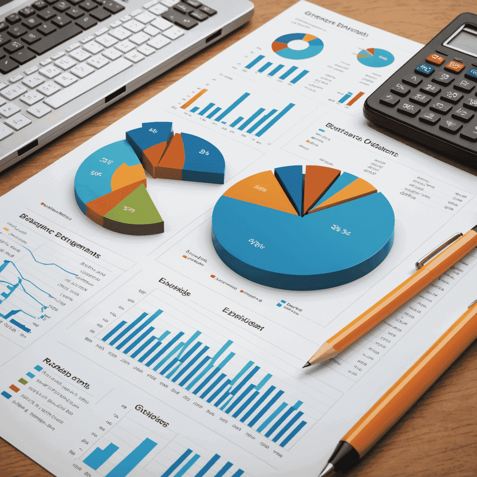 Grafy a diagramy znázorňující finanční analýzu podniku
